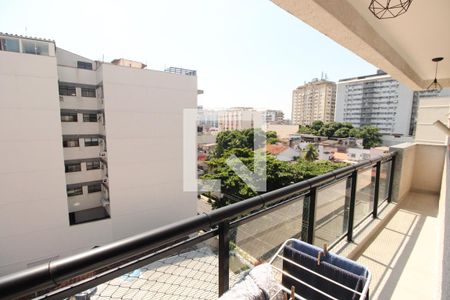Vista da varanda da sala de apartamento para alugar com 2 quartos, 76m² em Todos Os Santos, Rio de Janeiro