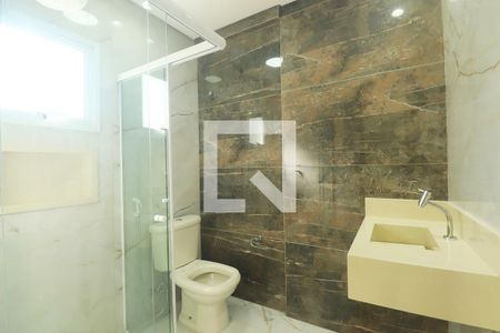 Suíte - Banheiro do Quarto 1 de apartamento à venda com 2 quartos, 77m² em Vila Metalurgica, Santo André