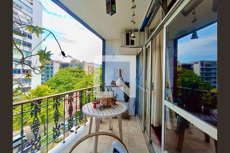 Varanda  de apartamento à venda com 4 quartos, 173m² em Lagoa, Rio de Janeiro