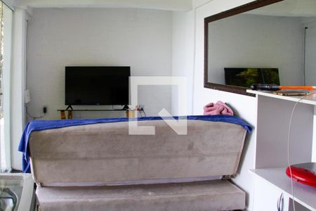 Sala cozinha integrada de casa de condomínio para alugar com 1 quarto, 88m² em São Conrado, Rio de Janeiro
