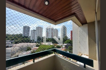 Varanda da Sala de apartamento para alugar com 3 quartos, 77m² em Santo Amaro, São Paulo
