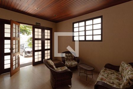 Hall de entrada de apartamento para alugar com 2 quartos, 80m² em Jardim Tres Marias, Guarujá