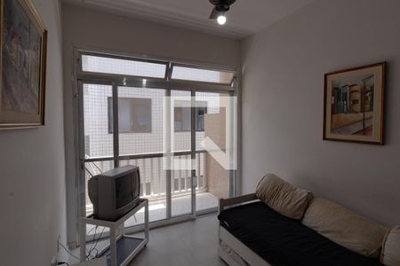 Sala de apartamento para alugar com 2 quartos, 80m² em Jardim Tres Marias, Guarujá