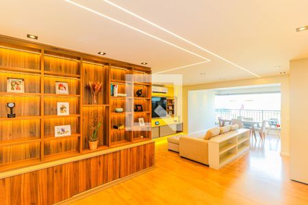 Sala de apartamento para alugar com 3 quartos, 108m² em Jardim Caravelas, São Paulo
