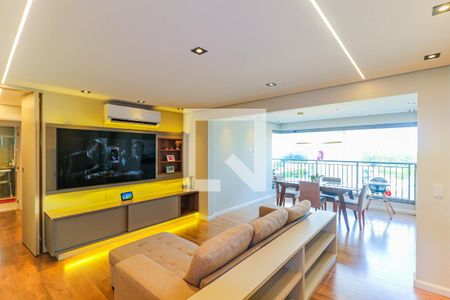 Sala de apartamento para alugar com 3 quartos, 108m² em Jardim Caravelas, São Paulo