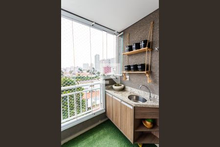 Varanda de apartamento à venda com 2 quartos, 63m² em Campestre, Santo André