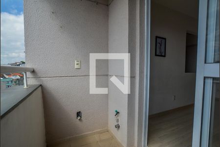 Varanda da Sala de apartamento à venda com 2 quartos, 54m² em Vila Humaitá, Santo André