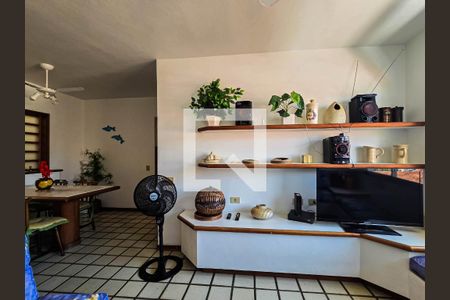 Sala de apartamento para alugar com 3 quartos, 85m² em Jardim Tejereba, Guarujá