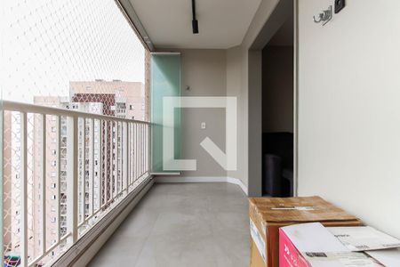 Varanda da Sala de apartamento à venda com 1 quarto, 36m² em Mooca, São Paulo