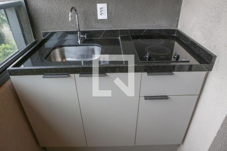 Sacada e Cozinha de apartamento para alugar com 1 quarto, 24m² em Perdizes, São Paulo
