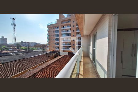 Varanda da Sala de apartamento para alugar com 1 quarto, 38m² em Aviação, Praia Grande