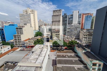 varanda vista de kitnet/studio à venda com 1 quarto, 28m² em Liberdade, São Paulo