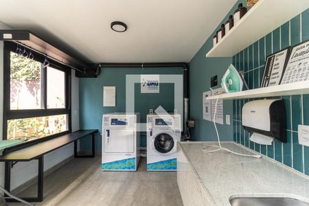 Studio à venda com 30m², 1 quarto e 1 vagaLavanderia