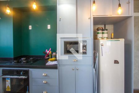 Cozinha de apartamento para alugar com 1 quarto, 34m² em Santo Amaro, São Paulo