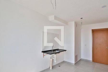 Sala/cozinha  de apartamento para alugar com 1 quarto, 24m² em Belenzinho, São Paulo