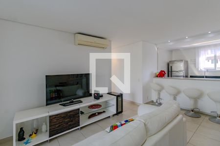 Sala de apartamento para alugar com 3 quartos, 95m² em Jardim Belmar, Guarujá