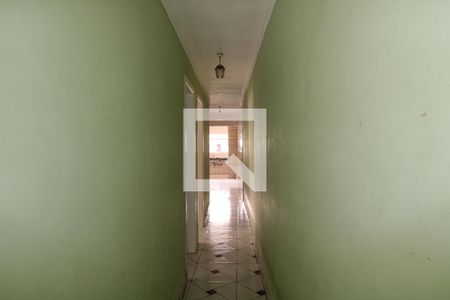 Sala - corredor  de casa para alugar com 1 quarto, 40m² em Vila Guilhermina, São Paulo