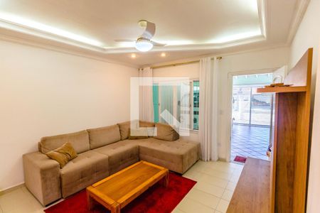 Sala de casa para alugar com 3 quartos, 117m² em Guilhermina, Praia Grande