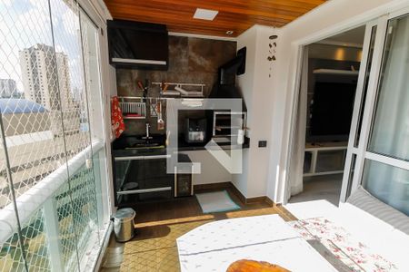 Varanda gourmet de apartamento para alugar com 3 quartos, 112m² em Chácara Agrindus, Taboão da Serra