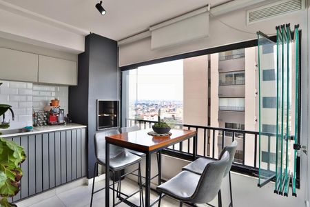 Varanda da Sala de apartamento para alugar com 2 quartos, 57m² em Brás, São Paulo