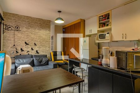 Sala  de apartamento para alugar com 1 quarto, 38m² em Mirandópolis, São Paulo