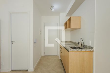 Cozinha de apartamento para alugar com 1 quarto, 26m² em Pinheiros, São Paulo