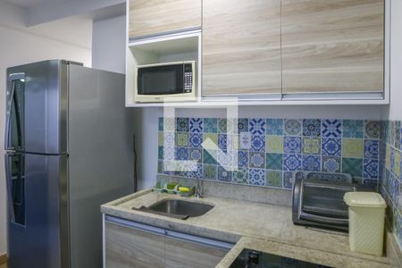 Sala e Cozinha de apartamento para alugar com 1 quarto, 40m² em Barra Funda, São Paulo