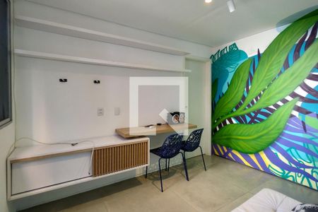 Sala de apartamento para alugar com 1 quarto, 40m² em Tupi, Praia Grande