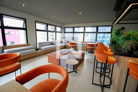 Studio para alugar com 26m², 1 quarto e sem vaga Studio para alugar com 26m², 1 quarto e sem vagaÁrea comum - Salão de festas