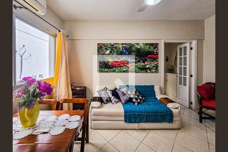 Sala de apartamento para alugar com 1 quarto, 47m² em Enseada, Guarujá