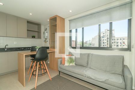 Sala de apartamento à venda com 1 quarto, 30m² em Farroupilha, Porto Alegre