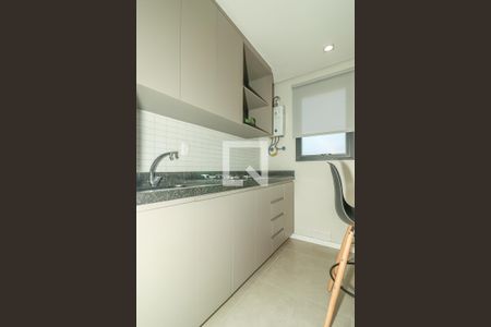 Cozinha de apartamento à venda com 1 quarto, 30m² em Farroupilha, Porto Alegre