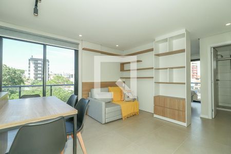 Sala de apartamento à venda com 1 quarto, 47m² em Farroupilha, Porto Alegre