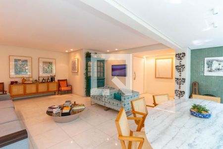 Sala  de apartamento à venda com 4 quartos, 170m² em Santo Antônio, Belo Horizonte