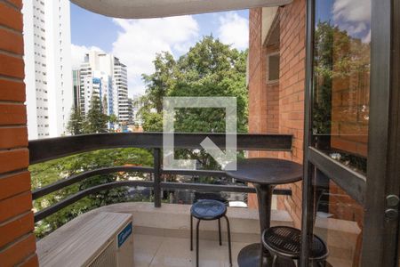 Sala, terraço de apartamento para alugar com 1 quarto, 48m² em Itaim Bibi, São Paulo