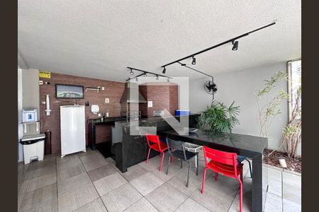 Studio à venda com 38m², 1 quarto e 1 vagaChurrasqueira