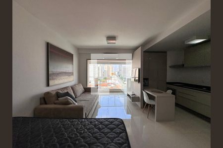 Sala de kitnet/studio à venda com 1 quarto, 35m² em Brooklin Paulista, São Paulo