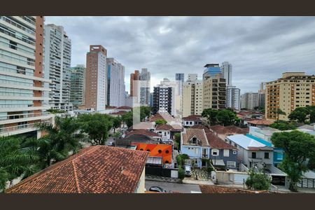 Vista da Sala de apartamento para alugar com 2 quartos, 60m² em Gonzaga, Santos