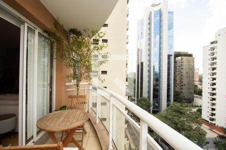 Varanda da Sala de apartamento para alugar com 2 quartos, 109m² em Itaim Bibi, São Paulo