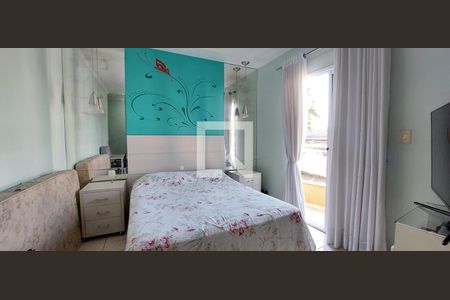 Quarto 1 suíte de apartamento à venda com 2 quartos, 70m² em Vila Alzira, Santo André