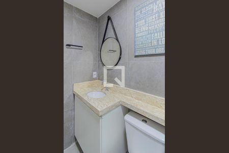 Banheiro da Suíte de kitnet/studio à venda com 1 quarto, 25m² em Liberdade, São Paulo