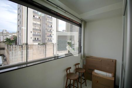 Varanda da Sala de apartamento à venda com 3 quartos, 105m² em Santa Efigênia, Belo Horizonte