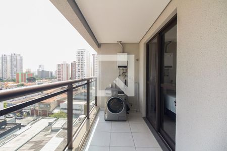 Varanda e Área de Serviço  de apartamento à venda com 1 quarto, 41m² em Tatuapé, São Paulo