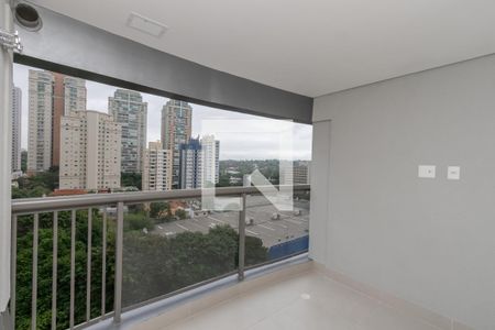 Varanda de kitnet/studio à venda com 1 quarto, 33m² em Brooklin, São Paulo