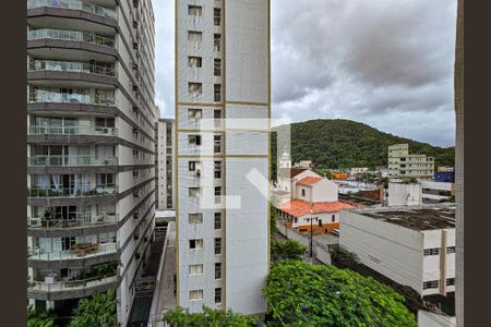 Vista da Sala de apartamento para alugar com 2 quartos, 93m² em Vila Maia, Guarujá