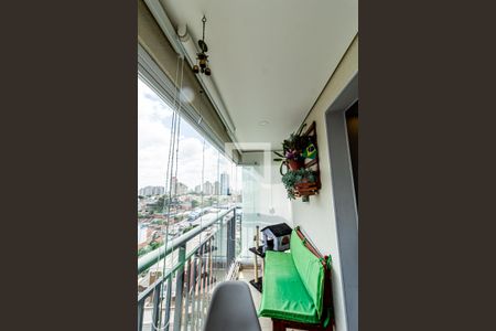 Varanda da Sala de apartamento para alugar com 2 quartos, 54m² em Vila Eldízia, Santo André