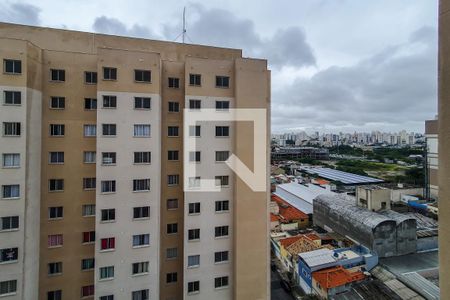 Vista da Sala/Cozinha/Área de Serviço de apartamento à venda com 2 quartos, 32m² em Cambuci, São Paulo