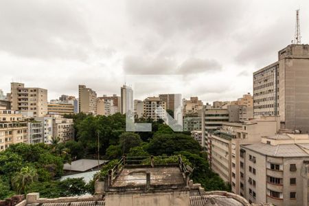 Sala - Vista de kitnet/studio para alugar com 1 quarto, 30m² em Vila Buarque, São Paulo