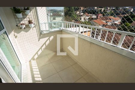 Varanda da Sala de apartamento à venda com 3 quartos, 69m² em Badu, Niterói
