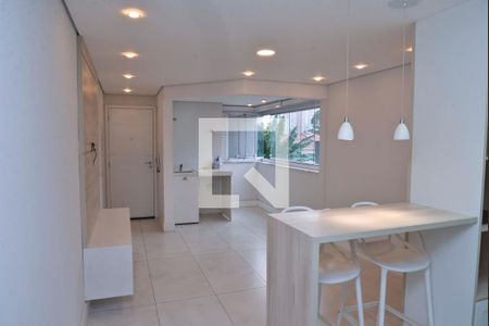 Sala/Cozinha de apartamento para alugar com 2 quartos, 55m² em Jardim, Santo André
